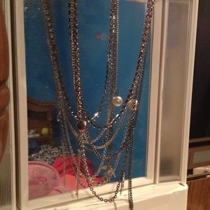 Black and silver necklace