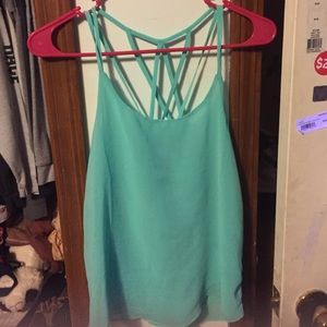 Cute mint tank with strappy back