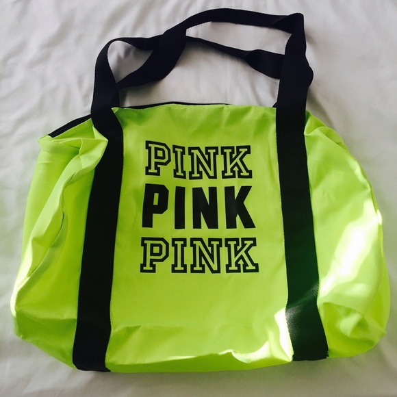 PINK Victoria's Secret Handbags - 💥 SOLD 💥 VS Pink neon duffle bag