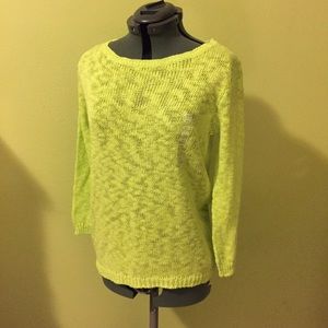 Lime green Joe Fresh sweater Size M