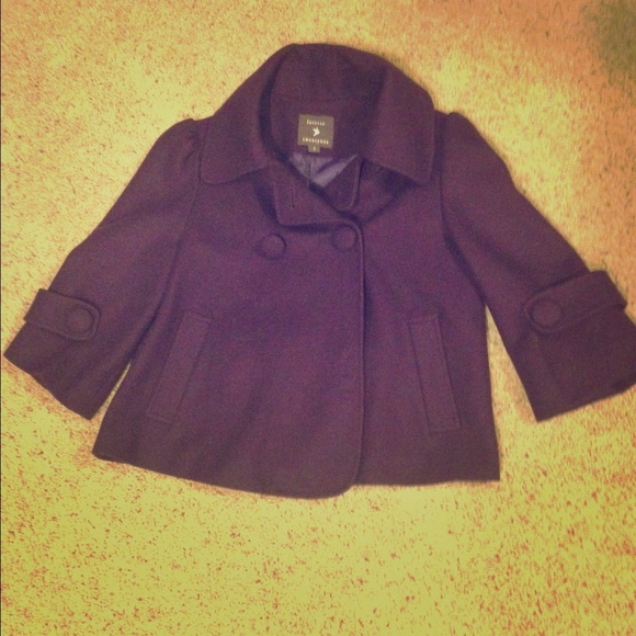 *SOLD*Purple pea coat