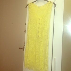 Free people yellow sweater dress