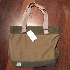Toms Transport Blocked Canvas Tote
