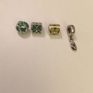 4 pandora charms