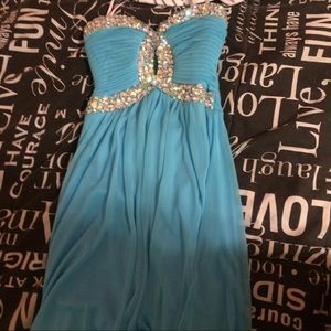 A Baby Blue Dress/ Free Purse