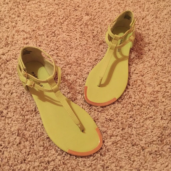 Lime green Madden Girl sandals