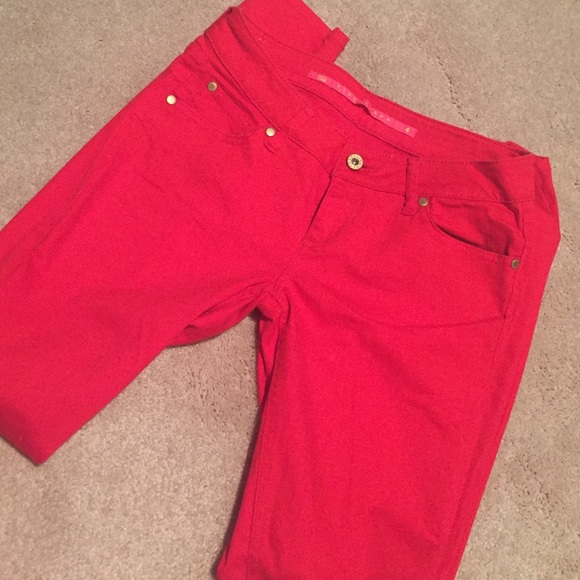 Red jeans