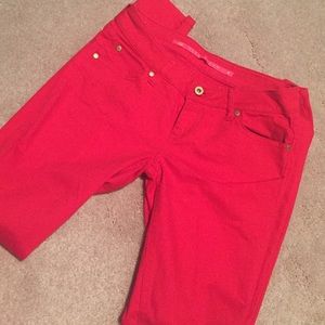 Red jeans