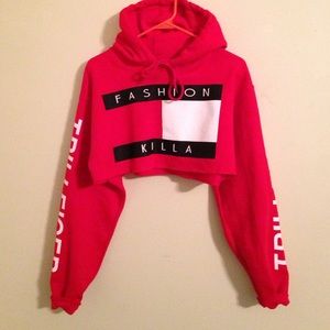 Fashion Killa Cropped Hoodie!