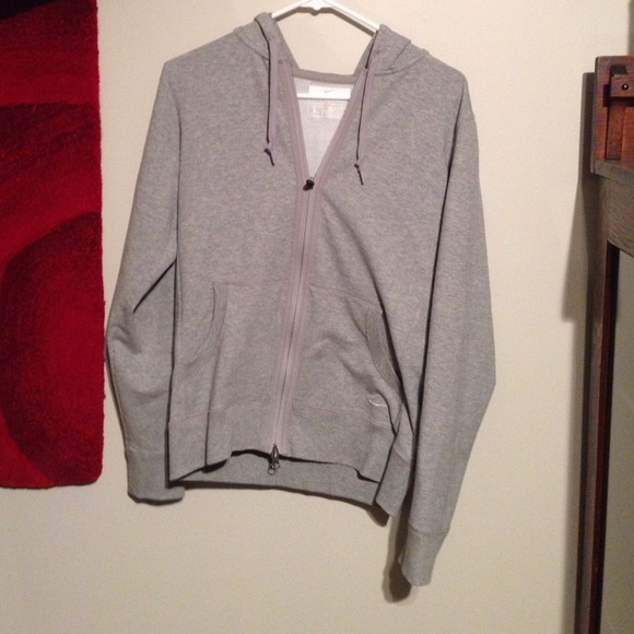 Grey Nike Women's Zip Up