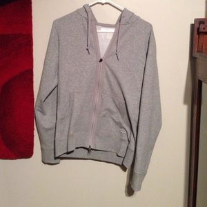 Grey Nike Women's Zip Up