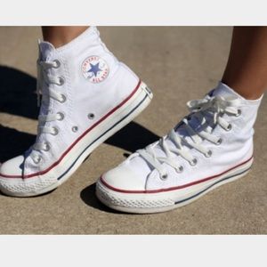 High Top Converse All Star White