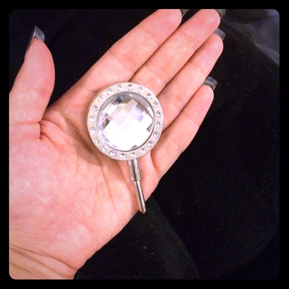 Faux Diamond Purse Hook