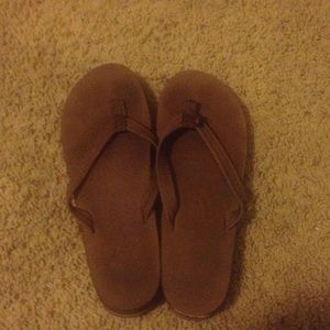 Double layer rainbow sandals