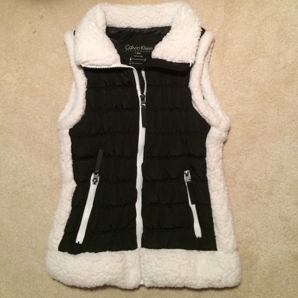 Calvin Klein black and white vest