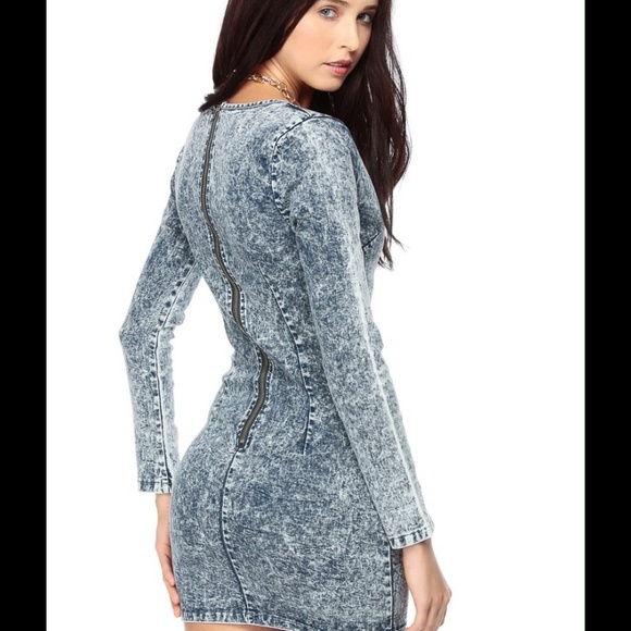 Bebe denim dress size XS Bodycon dress