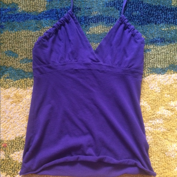 Velvet purple halter top