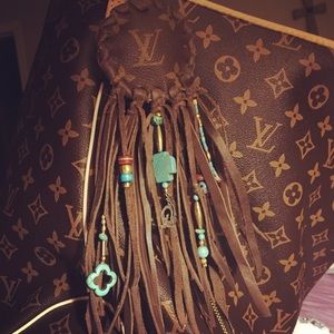 Handmade UpCycled LV BOHO Bag Charm