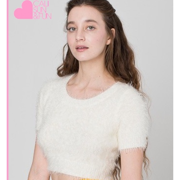 Fuzzy Crop Tee