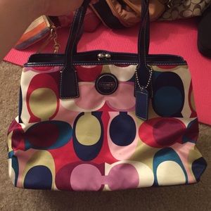 Colorful coach bag