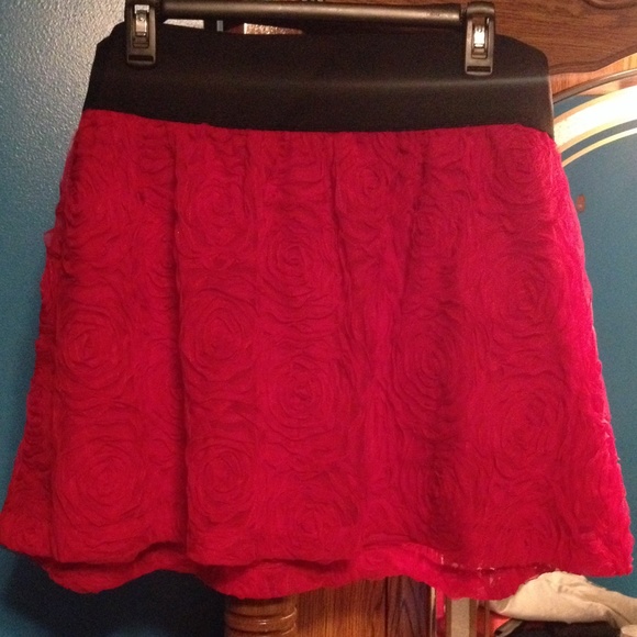 Red skirt