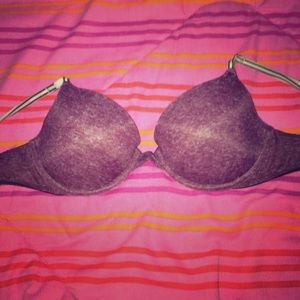 Victoria's Secret maroon T-shirt bra