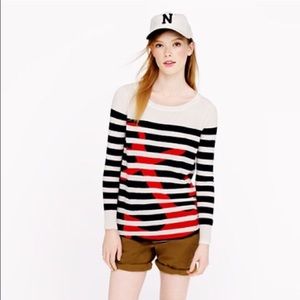 J. Crew Italian Cashmere Anchor Sweater