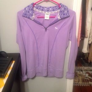 PINK half zip. in great condition!!