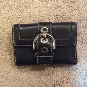 Coach wallet.  Small, black and in great condition