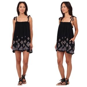 🌘Free People summer sun embroidered tunic  dress