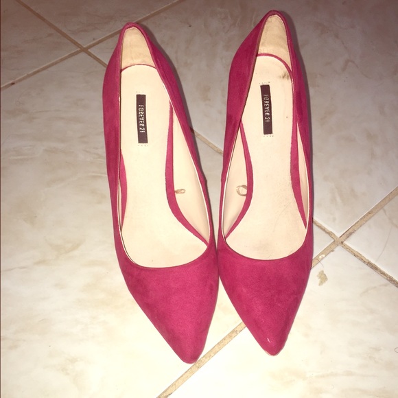 Forever 21 Shoes - Burgundy pumps