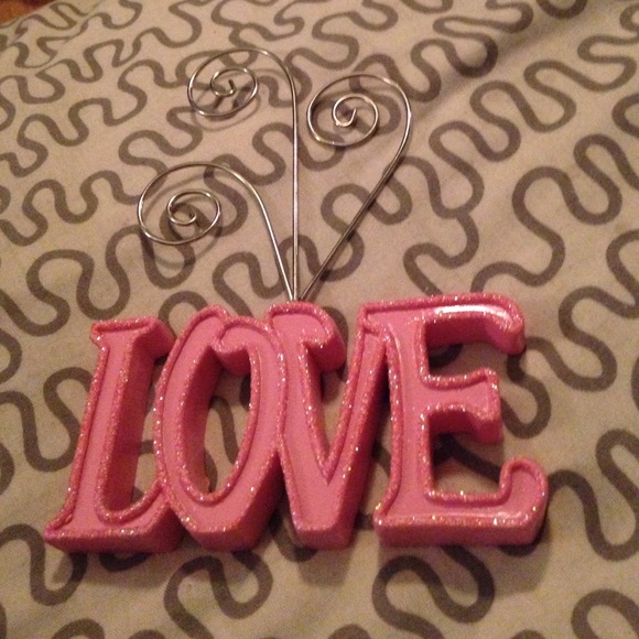 "LOVE" photograph holder