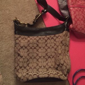 Coach Bleeker Signature Duffle Coffee