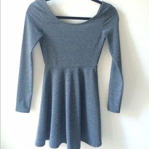 H&M gray a-line dress