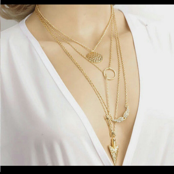 SOLD@DNZ25110 Boho Charm Necklace - Picture 3 of 4