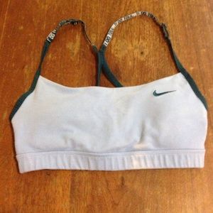 Blue nike sports bra