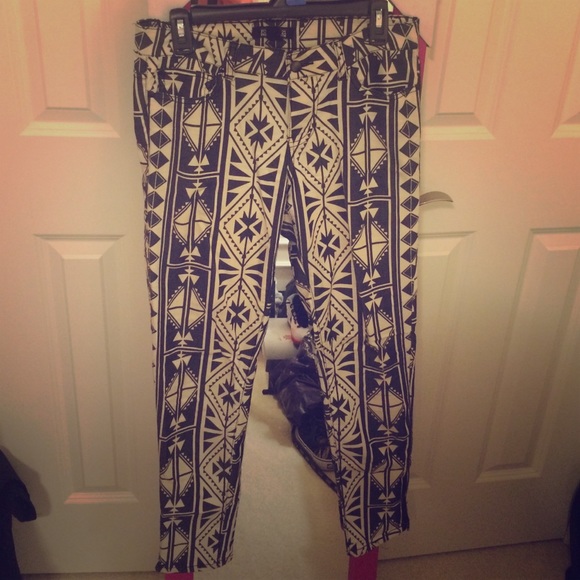 Aztec Denim Pants