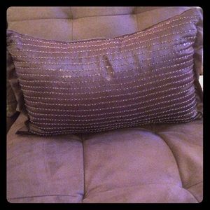 Gray/Purple sequin pillow