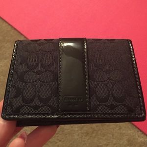 Black coach wallet