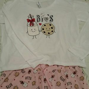 Forever 21 2 pc cookie pj set. Long sleeve.