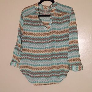 Printed Grand & Greene Henley Shirt