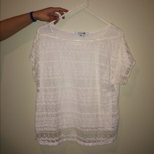 Short sleeve sheer shirt