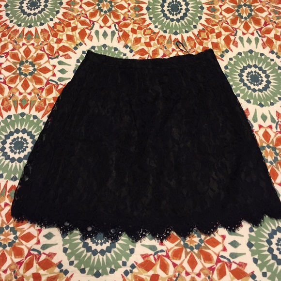 Jcrew a-line lace skirt