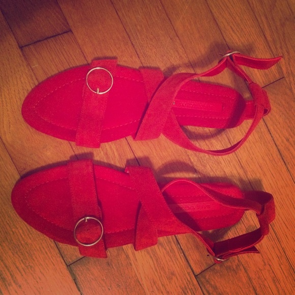 Red Zara Sandals.