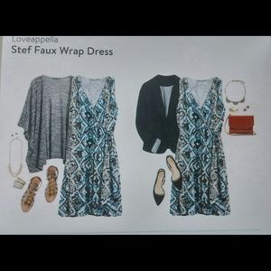 LOVEAPPELLA Stef Faux Wrap dress