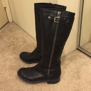 Franco Sarto Black Riding Boots