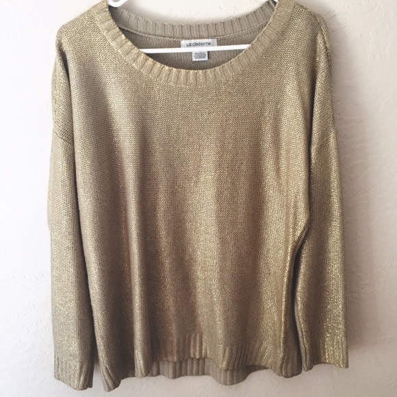 💔SOLD💔 Metallic Coated Sweater