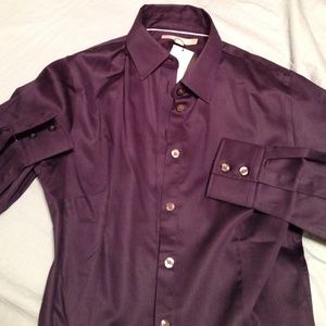 Banana Republic Dark Navy Non-Iron Button Down