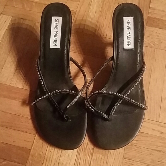 Black Steve Madden Sandal Heels
