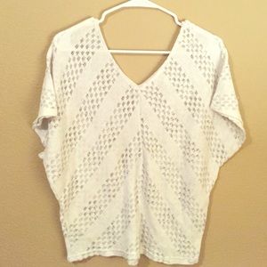 White crotchet shirt